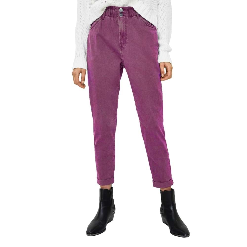 Kadın Pantolon - GÜL KURUSU - L